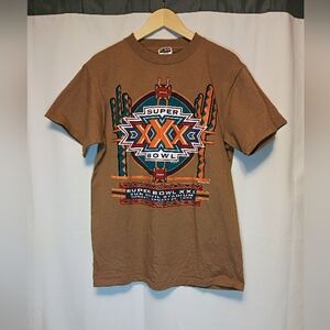 Vintage Super Bowl XXX T-Shirt Brown Large Like New Never Worn